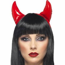 Red Devil Horn Headband