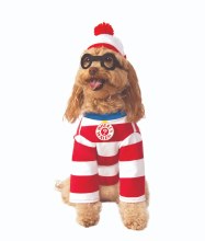 Where's Waldo Pet Costume Lg