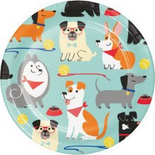 Dog Party 7" Plates