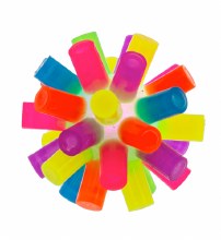 Flashing Rainbow Atom Balls