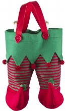 Bag Wine XMAS Double Bttl Elf