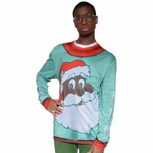 Faux Real Black Santa L