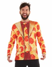 FauxReal Pizza Suit Shirt XL