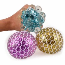 Flashing Squish Glitter Ball