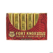 Fort Knox Gold Bar Chocolates