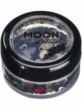 Moon Glitter Chunky Holo Black 5g