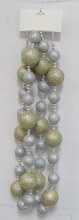 Garland Glitter Ornaments Slv