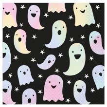 Iridescent Ghost Lunch Napkins ~ 8 Count