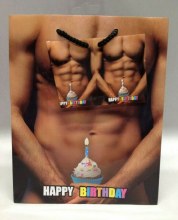 Gift Bag Man w/ Cupcake