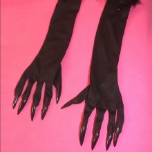 Black Gloves w/ Nails
