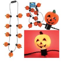 Necklace Pumpkin Light Up