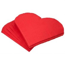 Heart Shaped Lunch Napkins 16ct