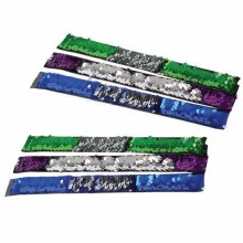 Mermaid Sequin Scales Slap Bracelets