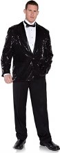 Black Sequin Jacket Adult STD