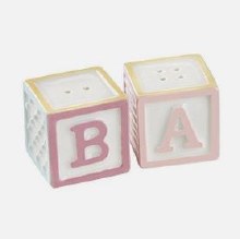 Salt/Pepper Shakers Baby Block