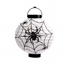 LED Lantern Spider Web