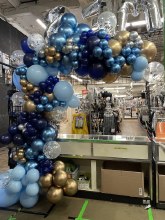 Custom Organic Balloon Garland • 12ft • Chrome+Confetti Deluxe Design • PLEASE READ DESCRIPTION