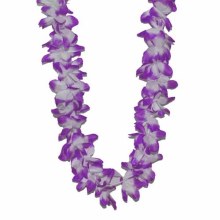 Purple/White Lei