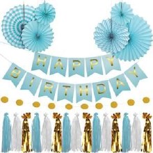 Birthday Garland Kit Blue