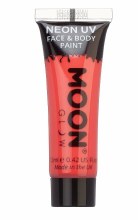 Moon Glow Neon UV Face & Body Paint Red