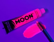 Moon Glow Neon UV Hair Streak Pink