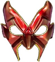 Mask Devil Half Red