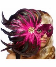 Mask Feather Pink