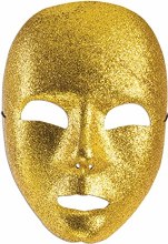 Mask Full Glitter Gold