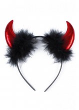 Metallic Devil Horn Headband