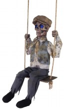 Animated Swinging Skeleton Boy