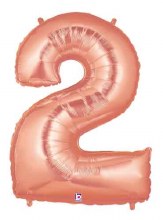 Jumbo 40in. Number Mylar ~ Rose Gold 2