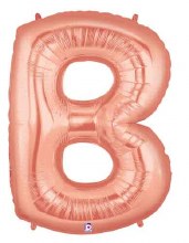 Jumbo 40in. Letter Mylar ~ Rose Gold B