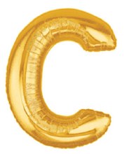 40" Megaloon Gold Letter C