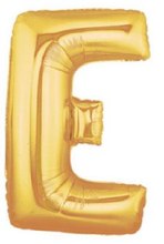 Jumbo 40in. Letter Mylar ~ Gold E