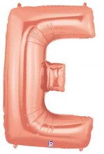 Jumbo 40in. Letter Mylar ~ Rose Gold E