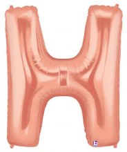 Jumbo 40in. Letter Mylar ~ Rose Gold H