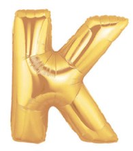 Jumbo 40in. Letter Mylar ~ Gold K