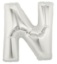 Jumbo 40in. Symbol Mylar ~ Silver N