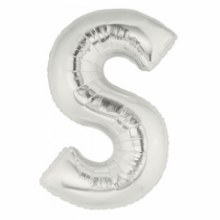 Jumbo 40in. Symbol Mylar ~ Silver S