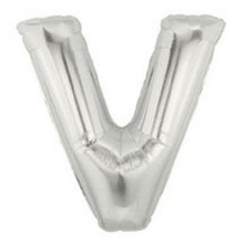 Jumbo 40in. Symbol Mylar ~ Silver V