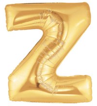 Jumbo 40in. Letter Mylar ~ Gold Z