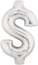 Jumbo 40in. Symbol Mylar ~ Silver $