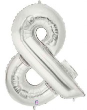 Jumbo 40in. Symbol Mylar ~ Silver &