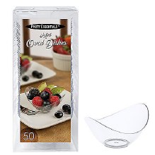 Oval Dishes Mini Clear 50pk
