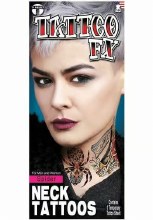 TattooFX Spider Neck Tattoo