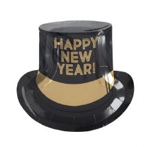 HNY Hat Shaped Paper Plates