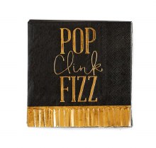 HNY Pop Clink Fizz Beverage Napkins