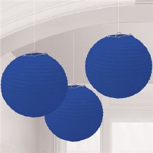 Paper Lanterns Blue 3pk