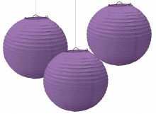 Paper Lanterns Lavender 3pk