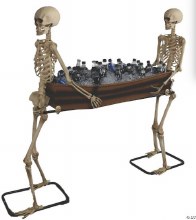 Skeletons Carrying Coffin Prop